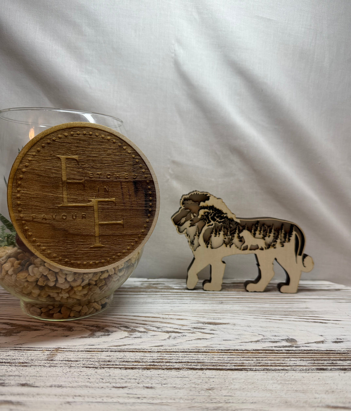 Lion Multilayer Wood Decor