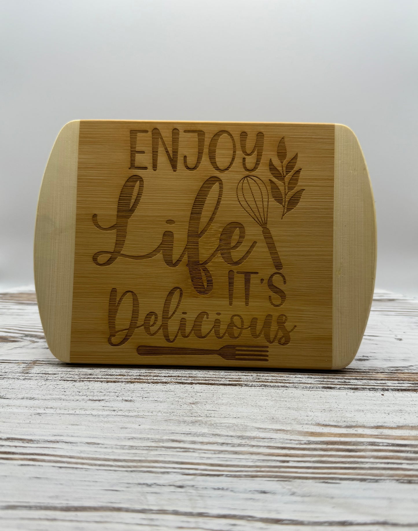 Enjoy Life Laser Engraved Cutting Board
