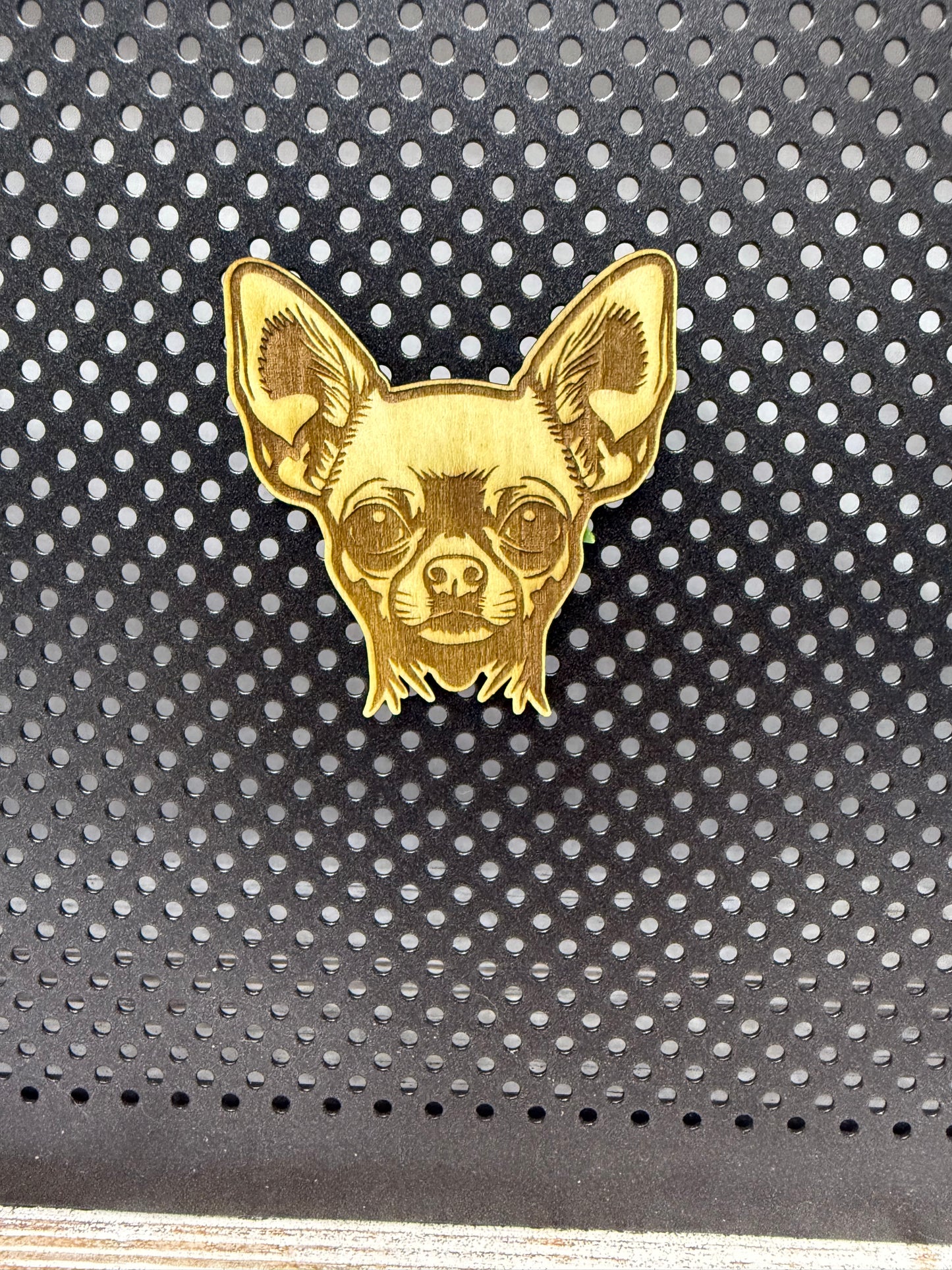 Chihuahua - Dog Laser Engraved Wood Magnet