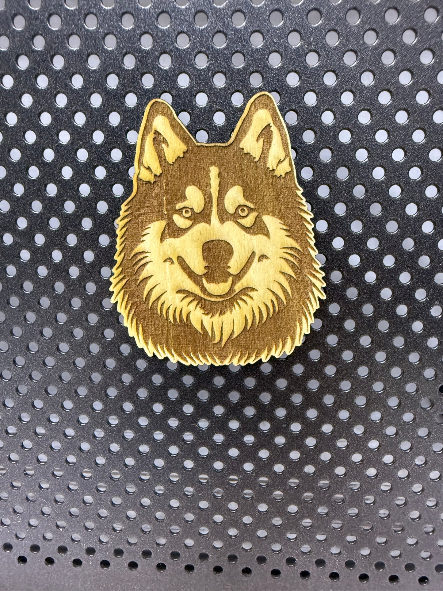 Alaskan Malamute - Dog Laser Engraved Wood Magnet