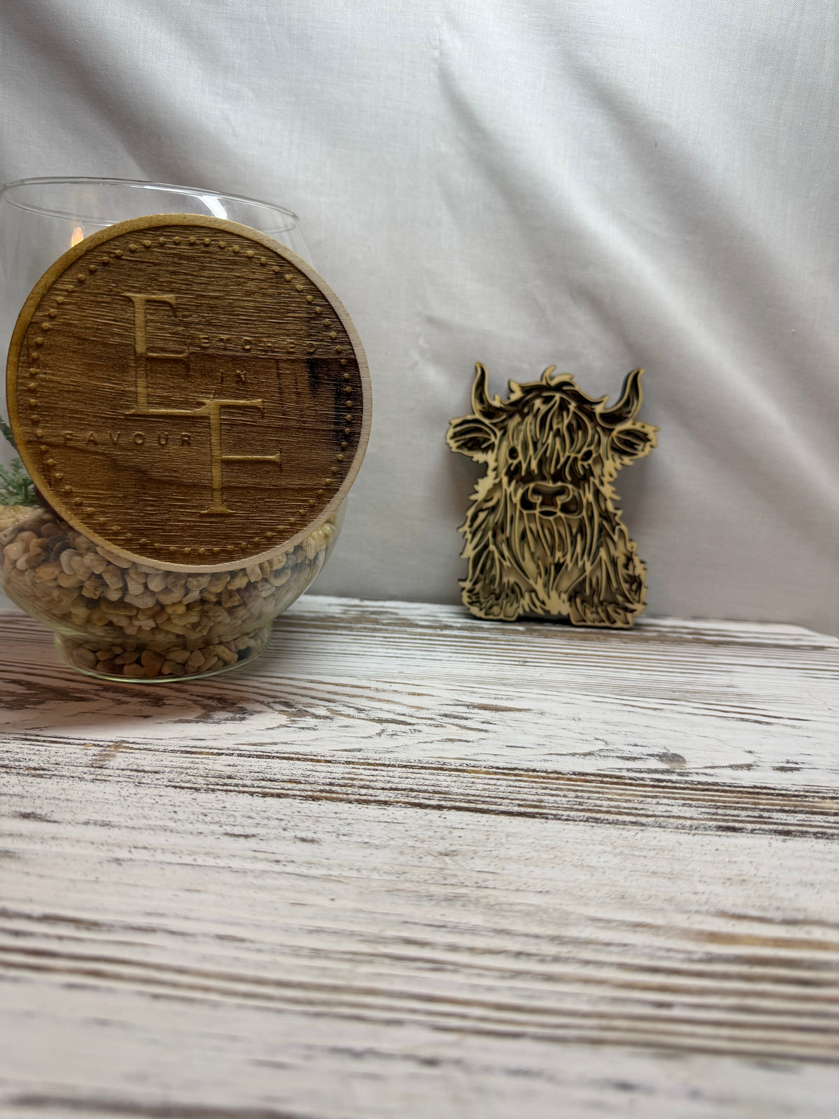 Highland Cow Multilayer Wood Decor