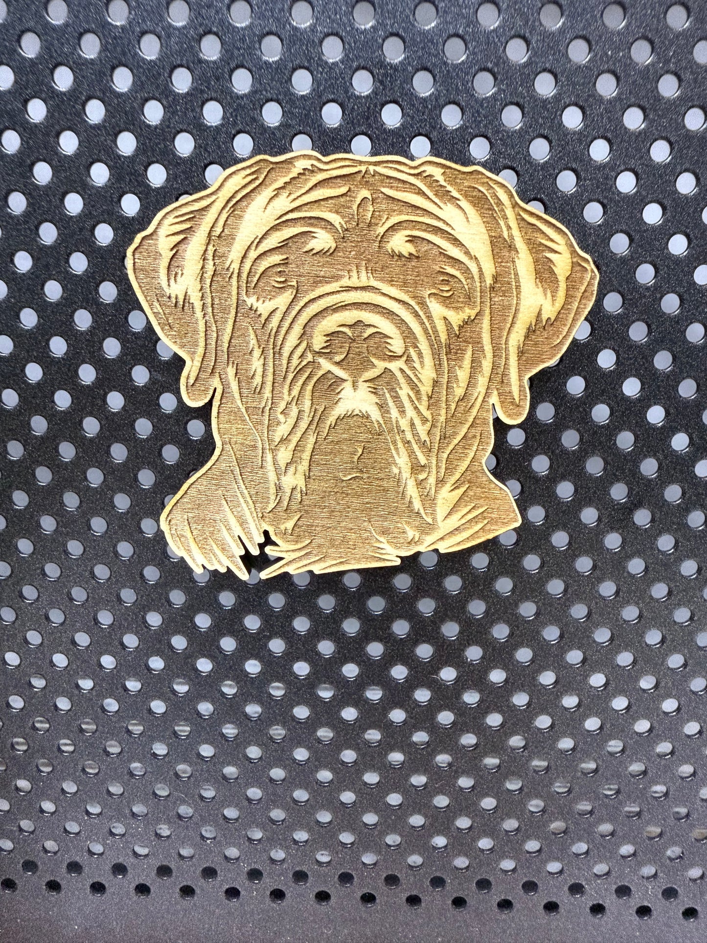 Mastiff -Dog Laser Engraved Wood Magnet