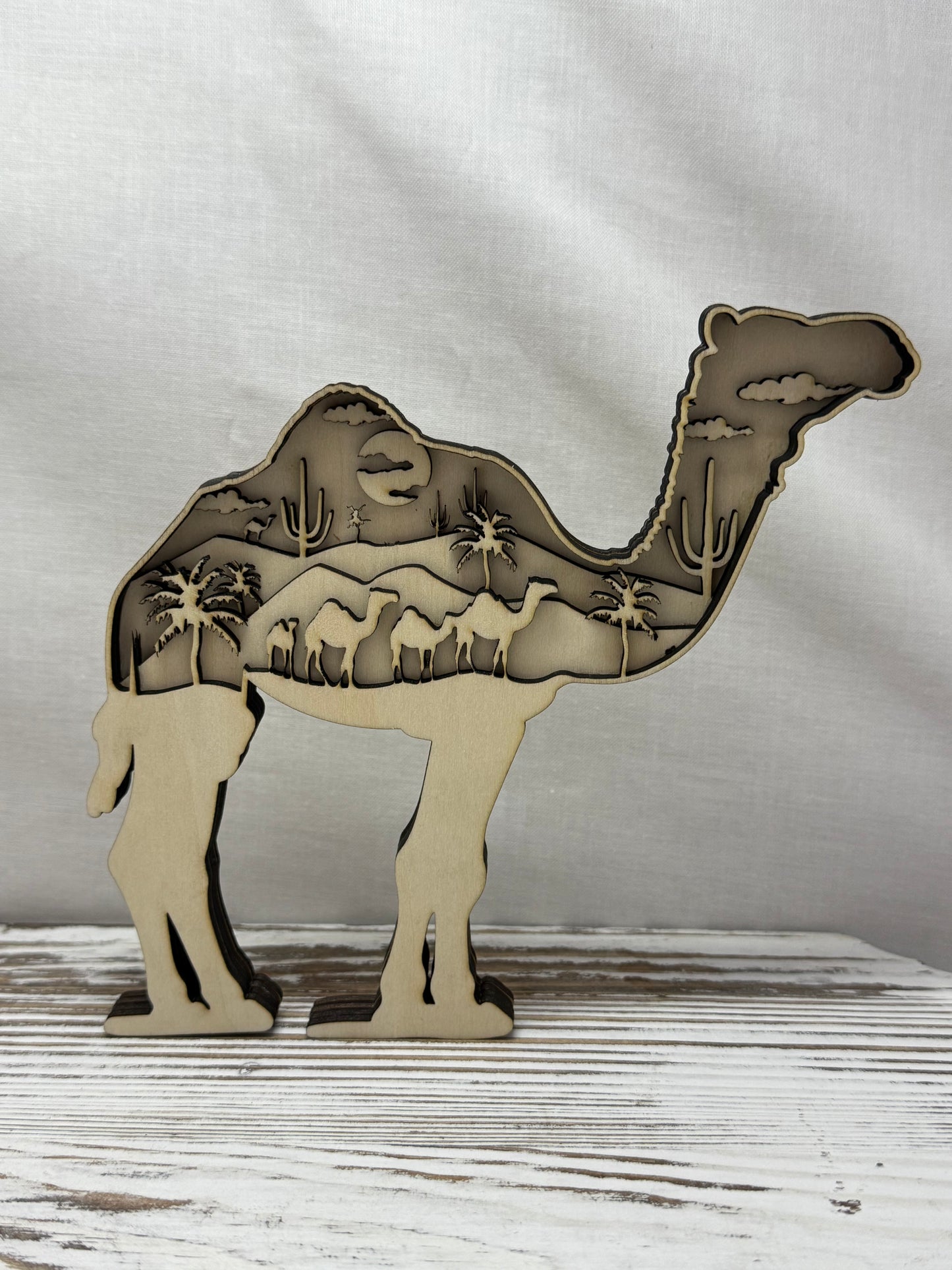 Camel Multilayer Laser Cut Home Decor