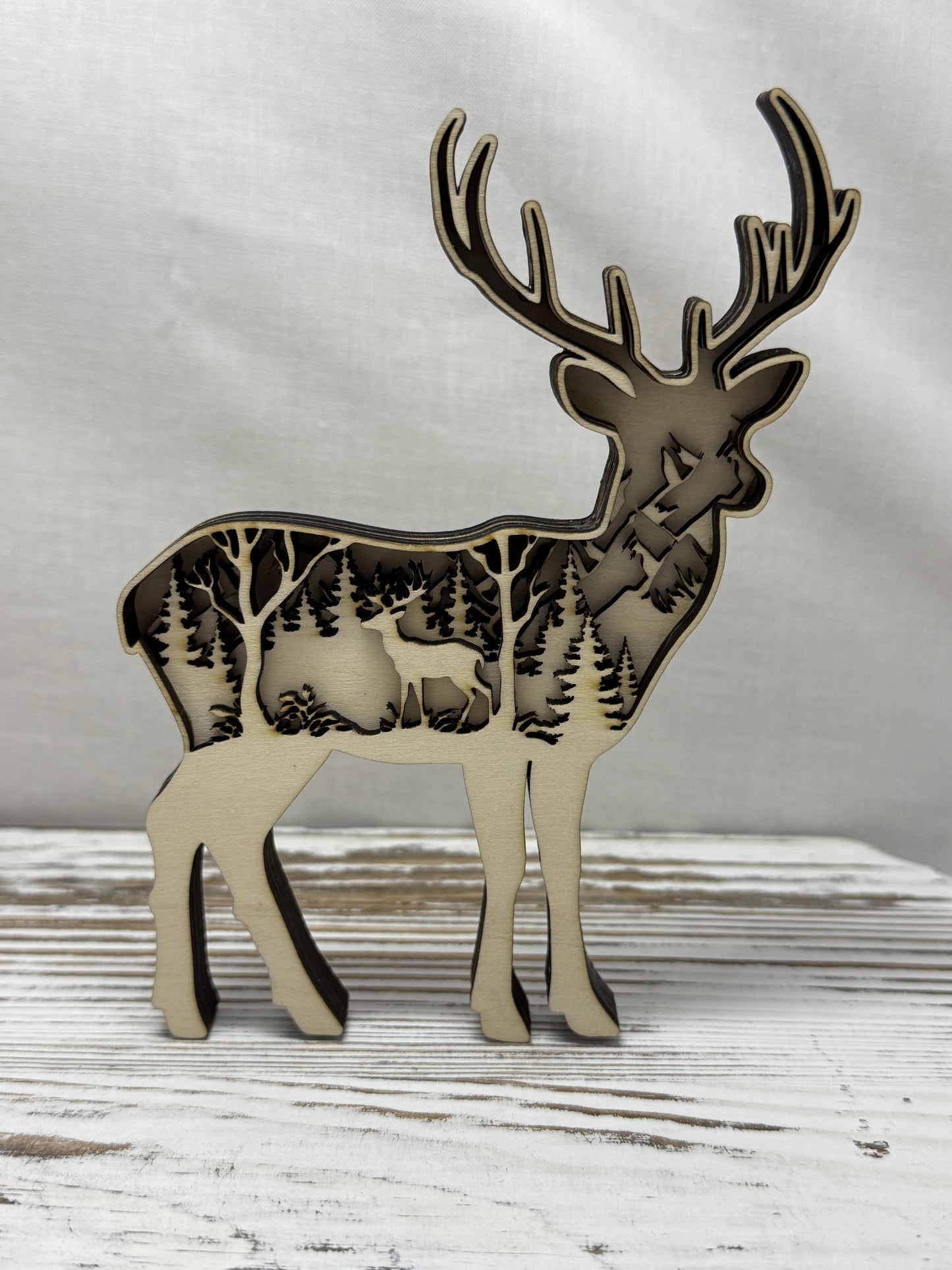 Deer Multilayer Laser Cut Home Decor