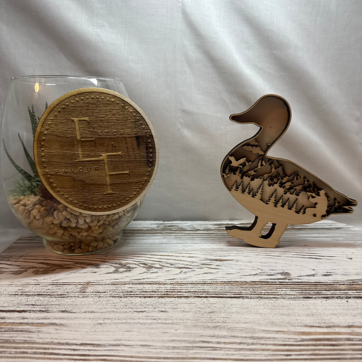 Duck Multilayer Wood Decor