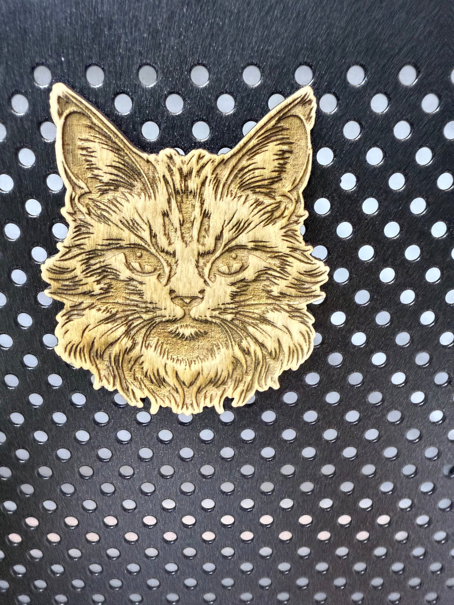 LaPerm - Cat Laser Engraved Wood Magnet