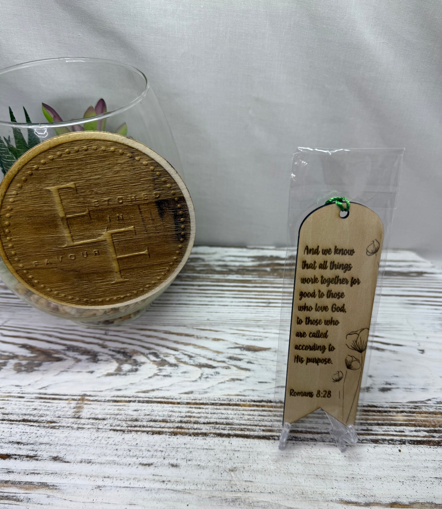 Roman's 8:28 Bookmark - Laser Engraved