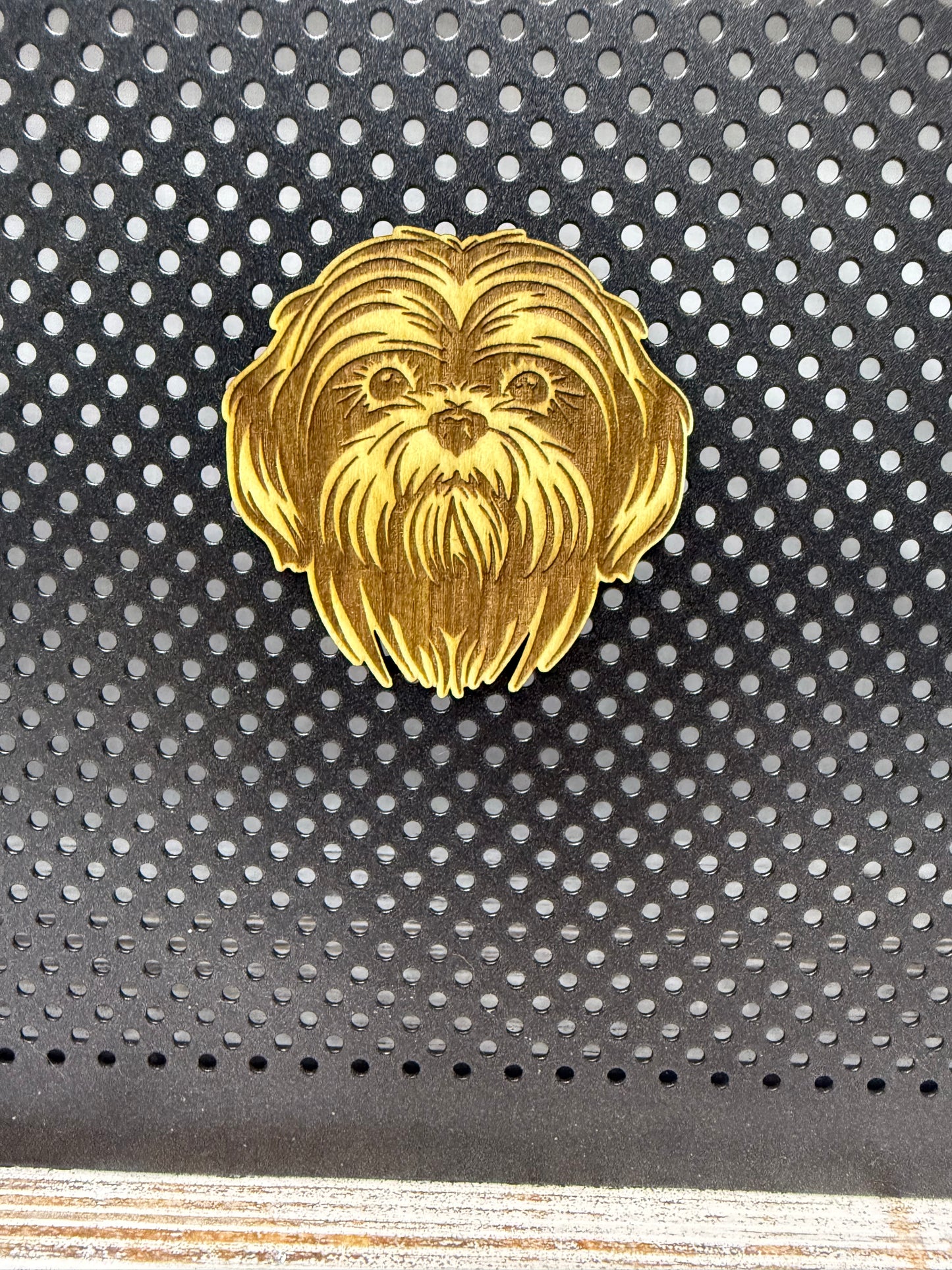 Shih Tzu -Dog Laser Engraved Wood Magnet