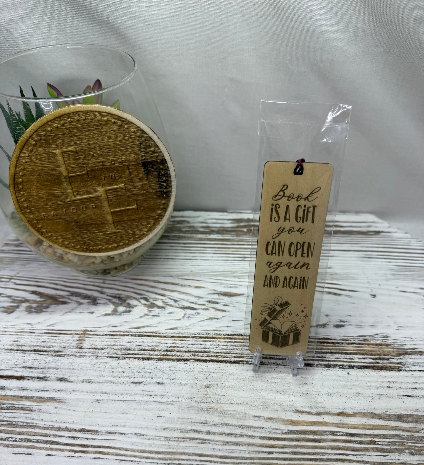Book is a Gift Bookmark - Laser Engraved