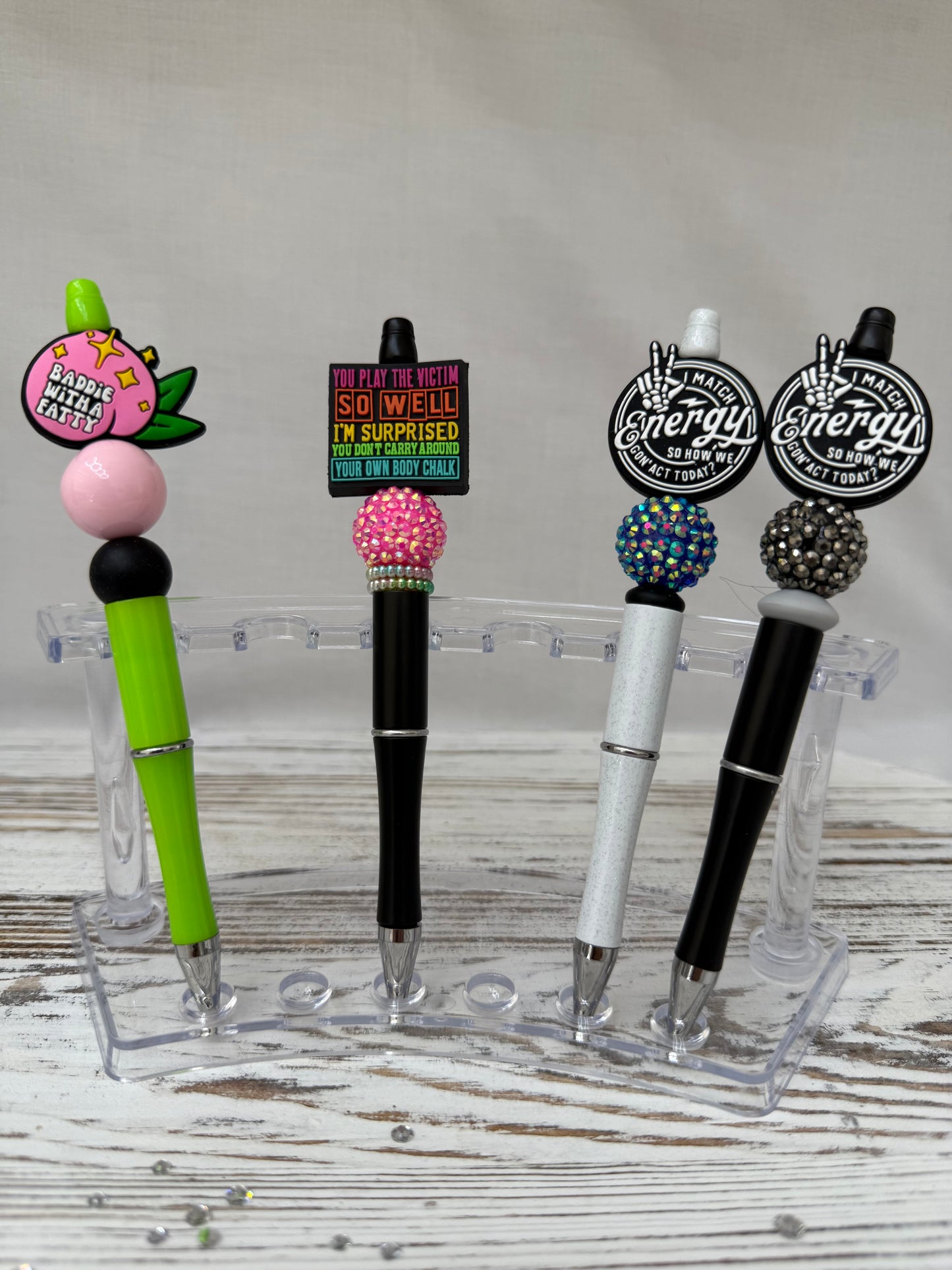 Sarcastic - Beaded Pens