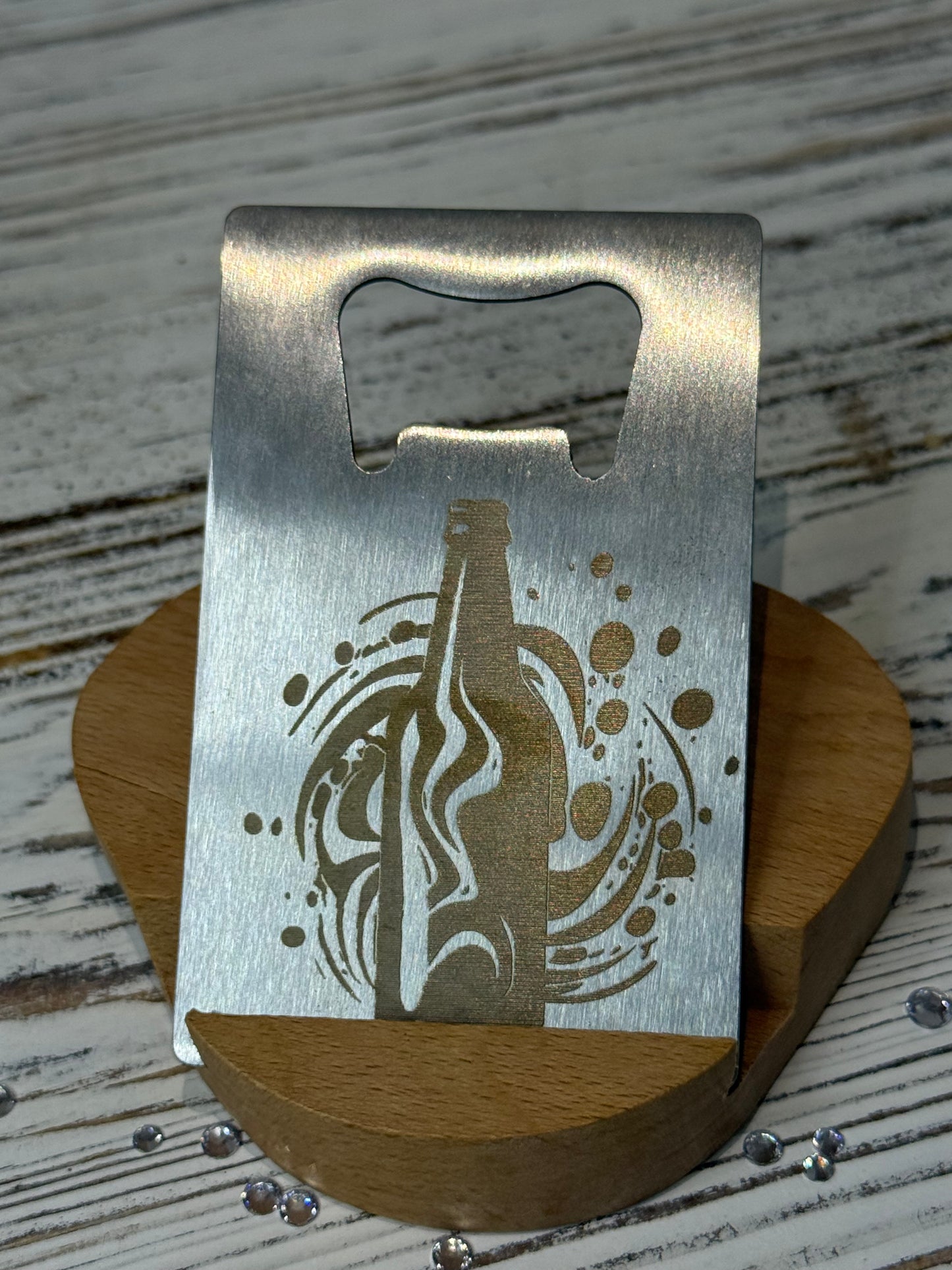 Laser Engraved Stainless Steel Bottle Opener