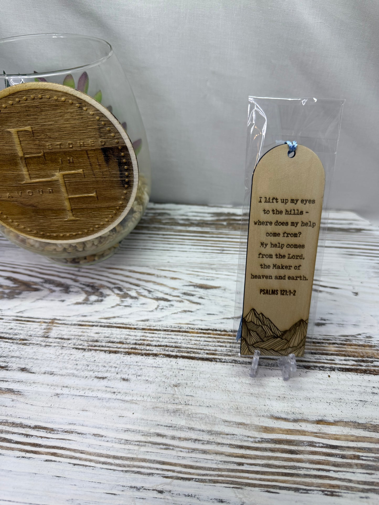 Psalms 121:1-2 Bookmark - Laser Engraved
