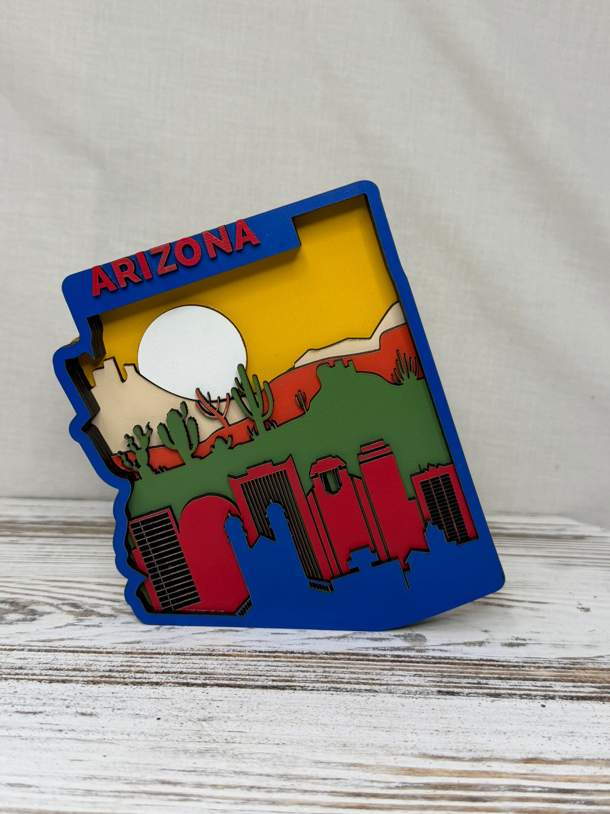 Arizona Layered Wood Display