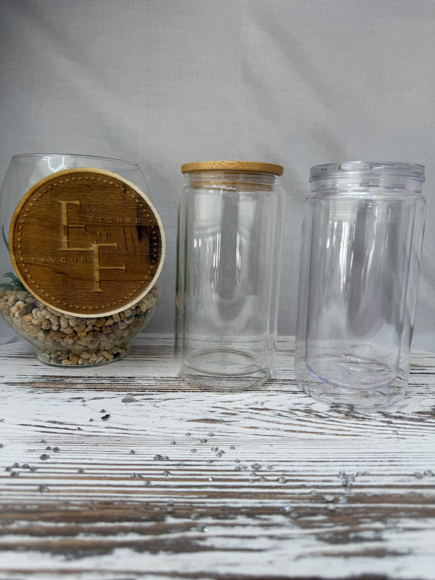 Custom Blank Snow Globe Tumbler - Glass/Acrylic