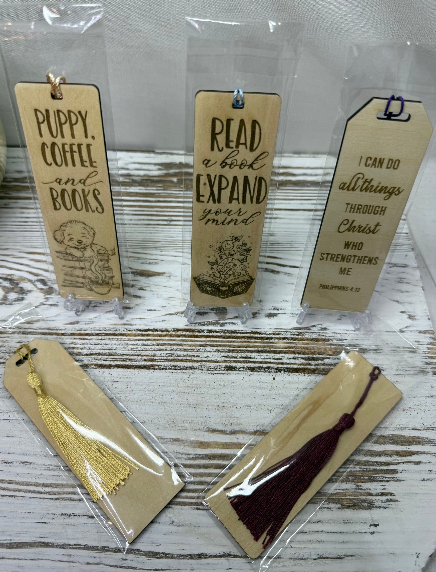 Custom Wood Bookmark - Laser Engraved