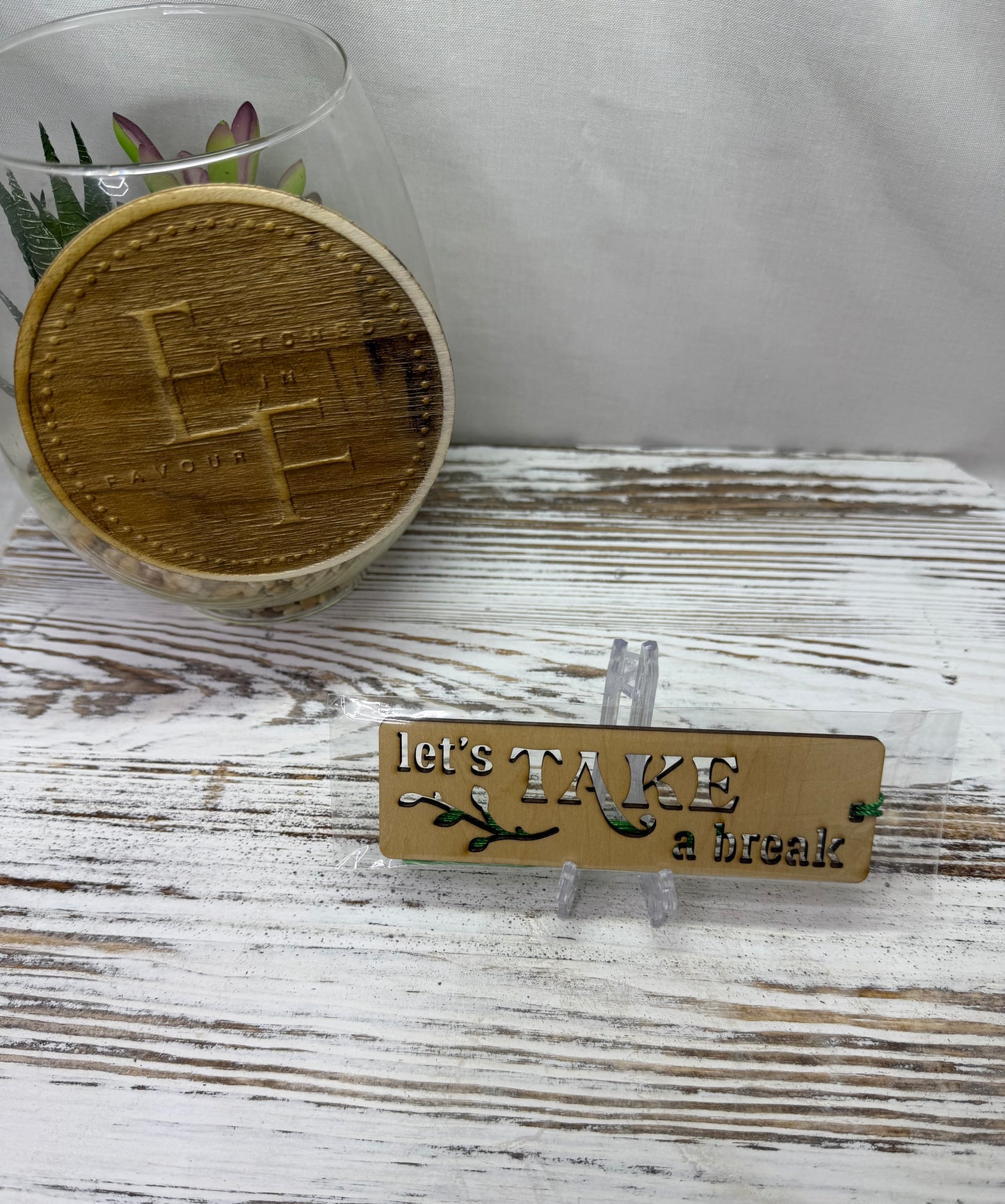 Let's Take a Break Bookmark - Laser Cut