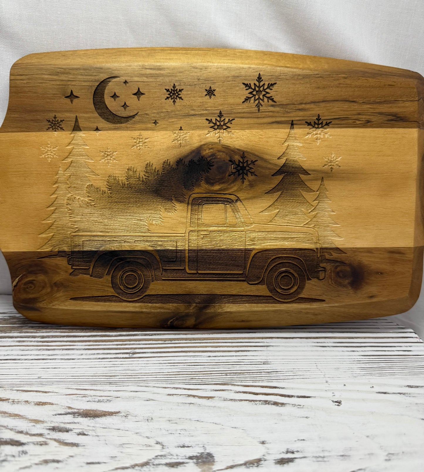 Christmas Truck Cutting Board