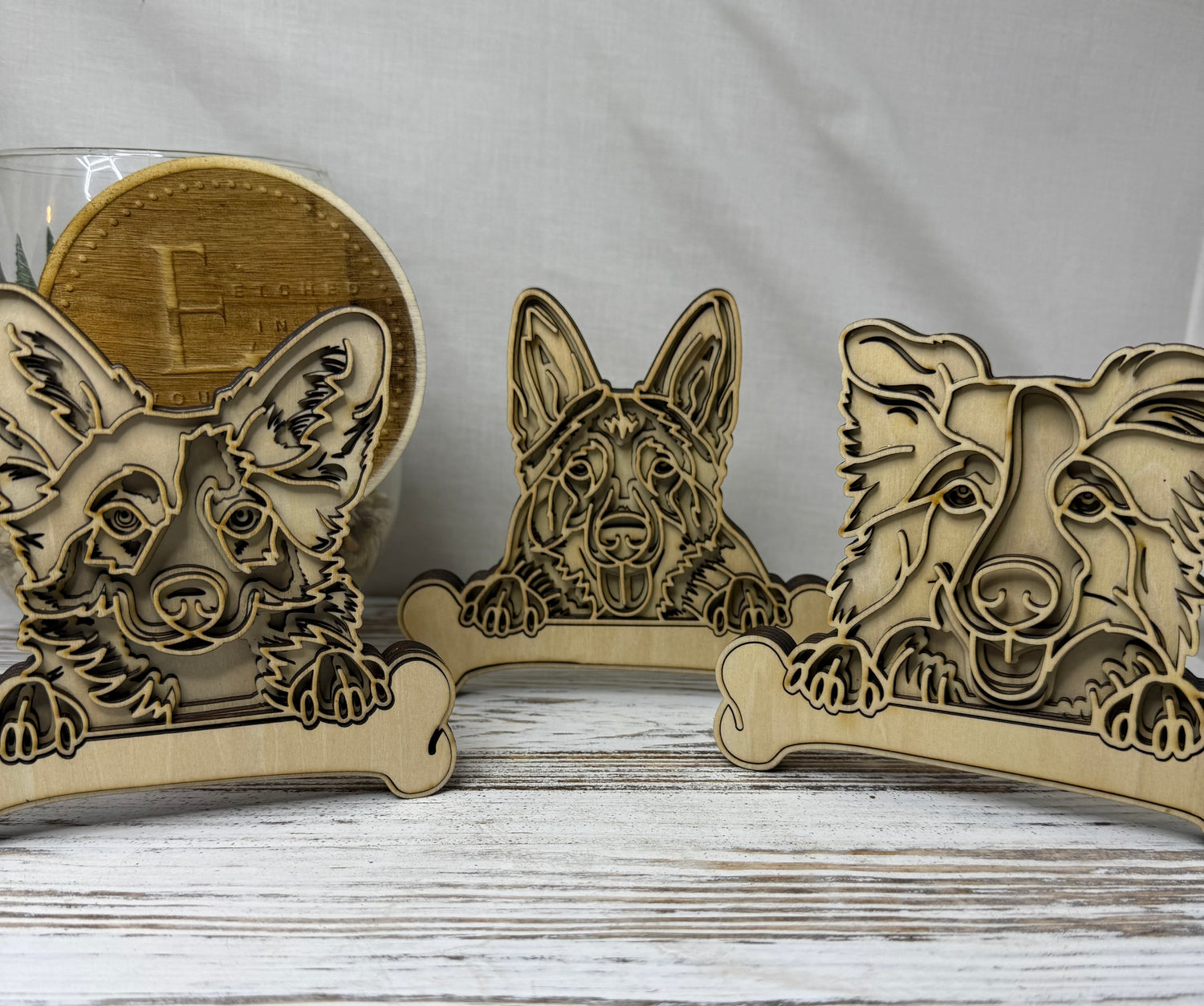 Personalized Dog Name Multilayer Wood Decor
