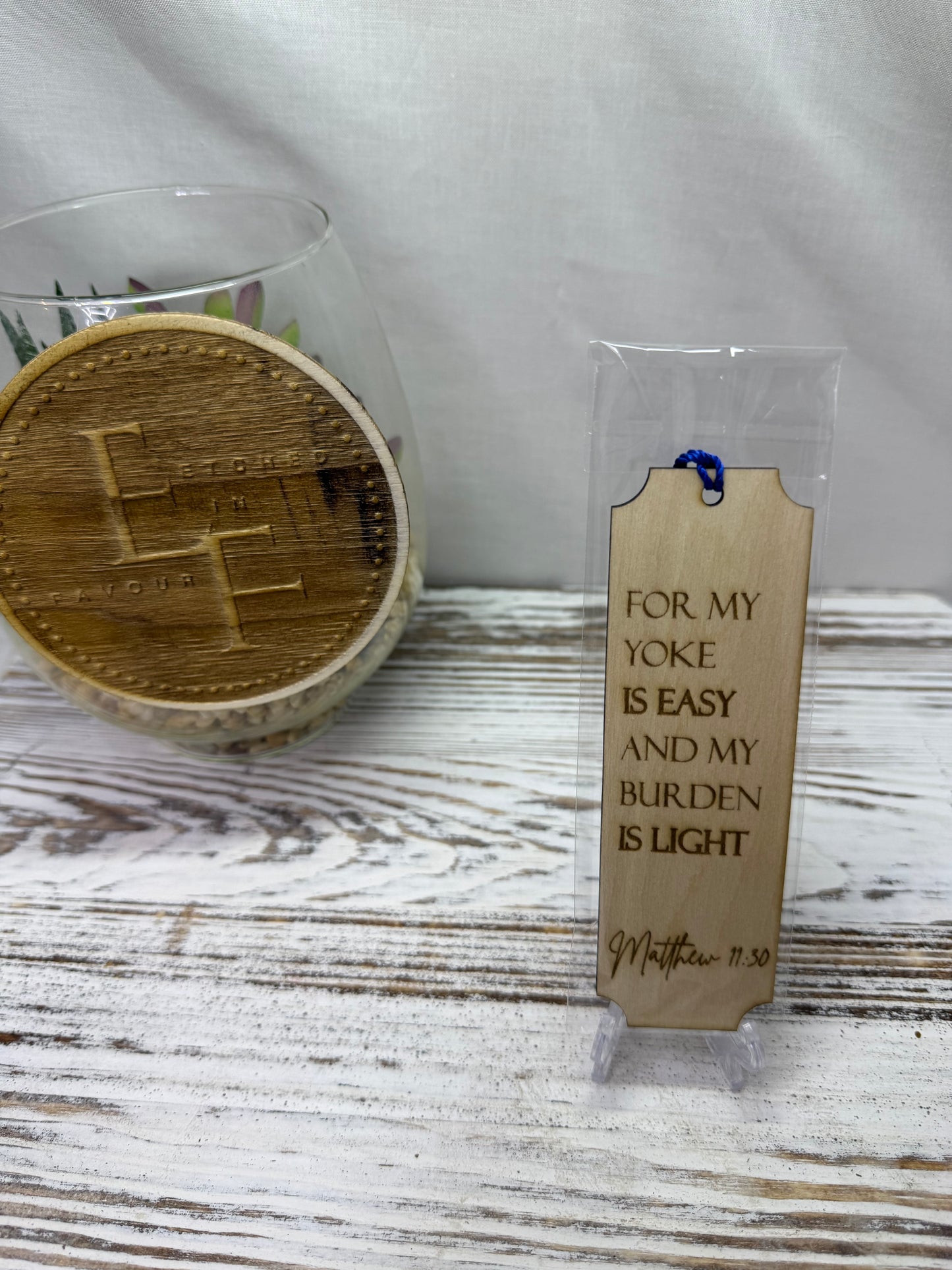 Matthew 11:30 Bookmark - Laser Engraved
