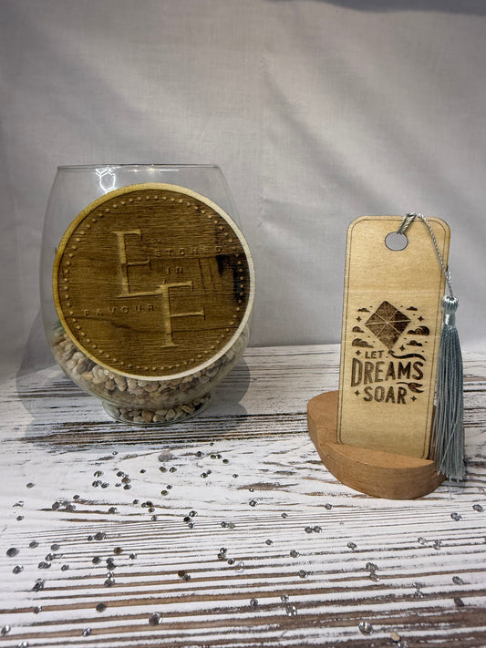 Let Dreams Soar - Laser Engraved Wood Bookmark