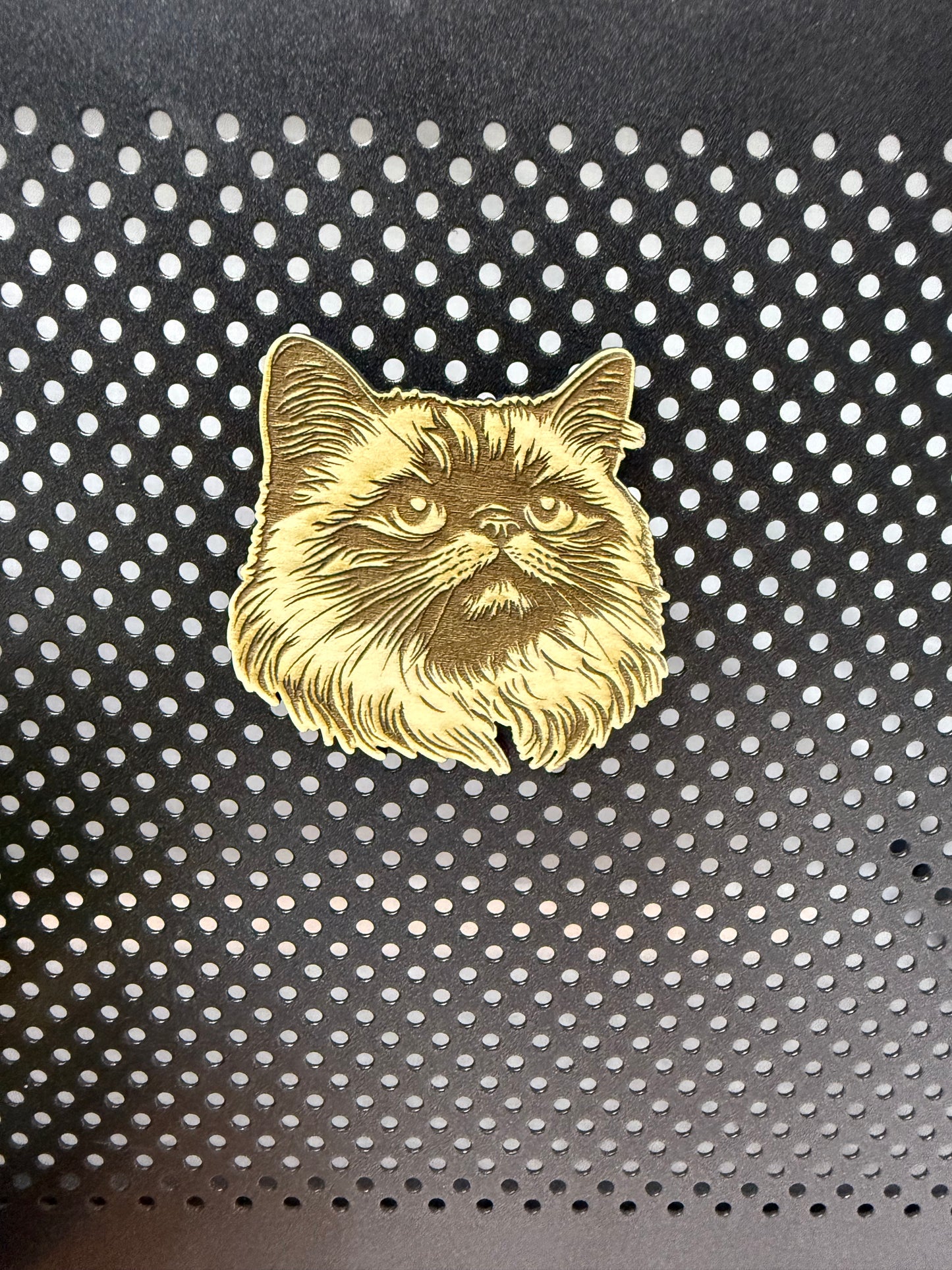 Persian - Cat Laser Engraved Wood Magnet