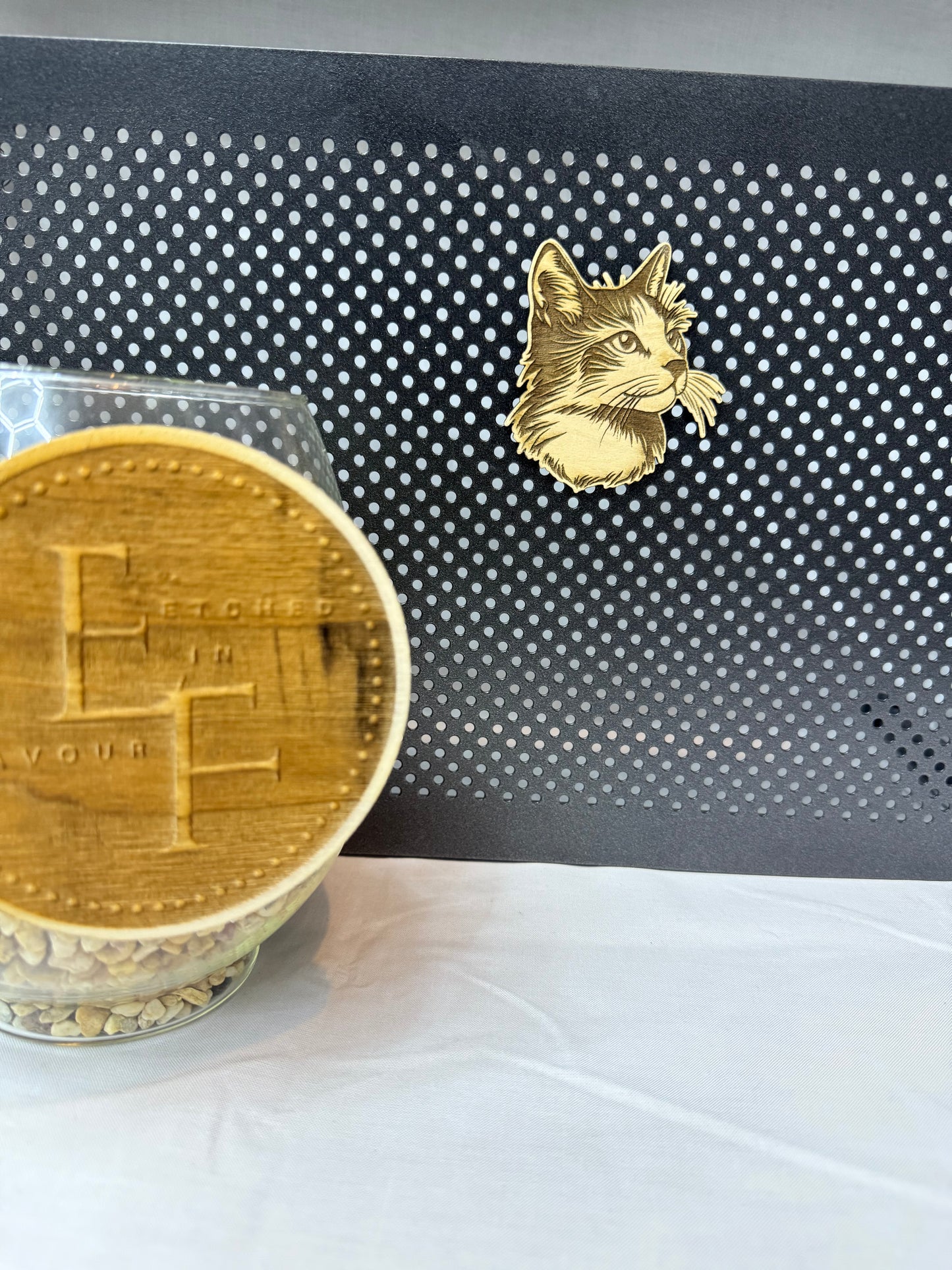 American Curl- Cat Laser Engraved Wood Magnet