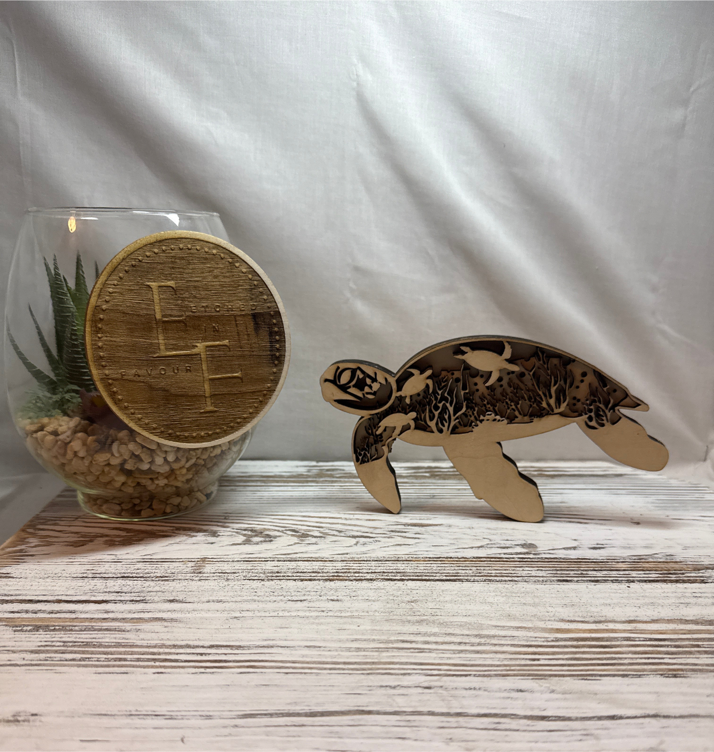 Turtle Multilayer Laser Cut Home Decor