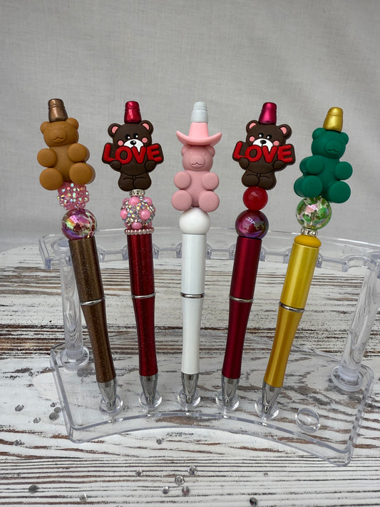 Bear - Beaded Pens