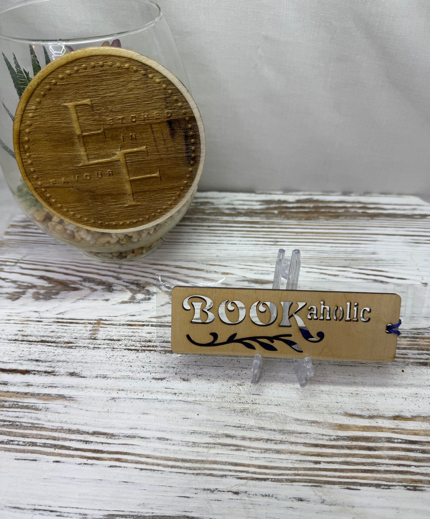 Bookaholic Bookmark - Laser Cut