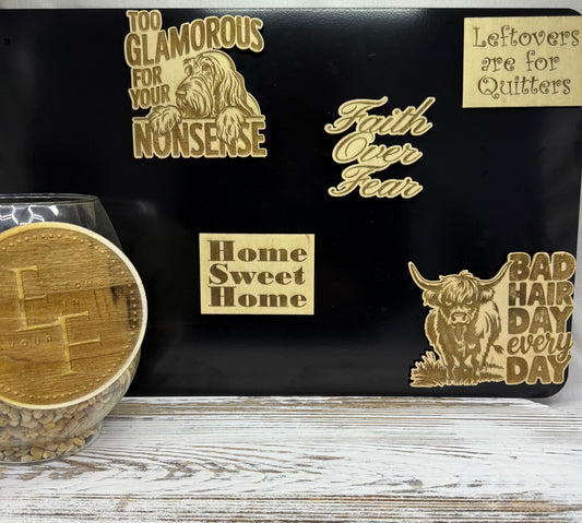 Custom Wood Magnets