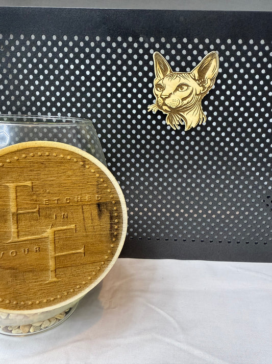 Sphynx - Cat Laser Engraved Wood Magnet