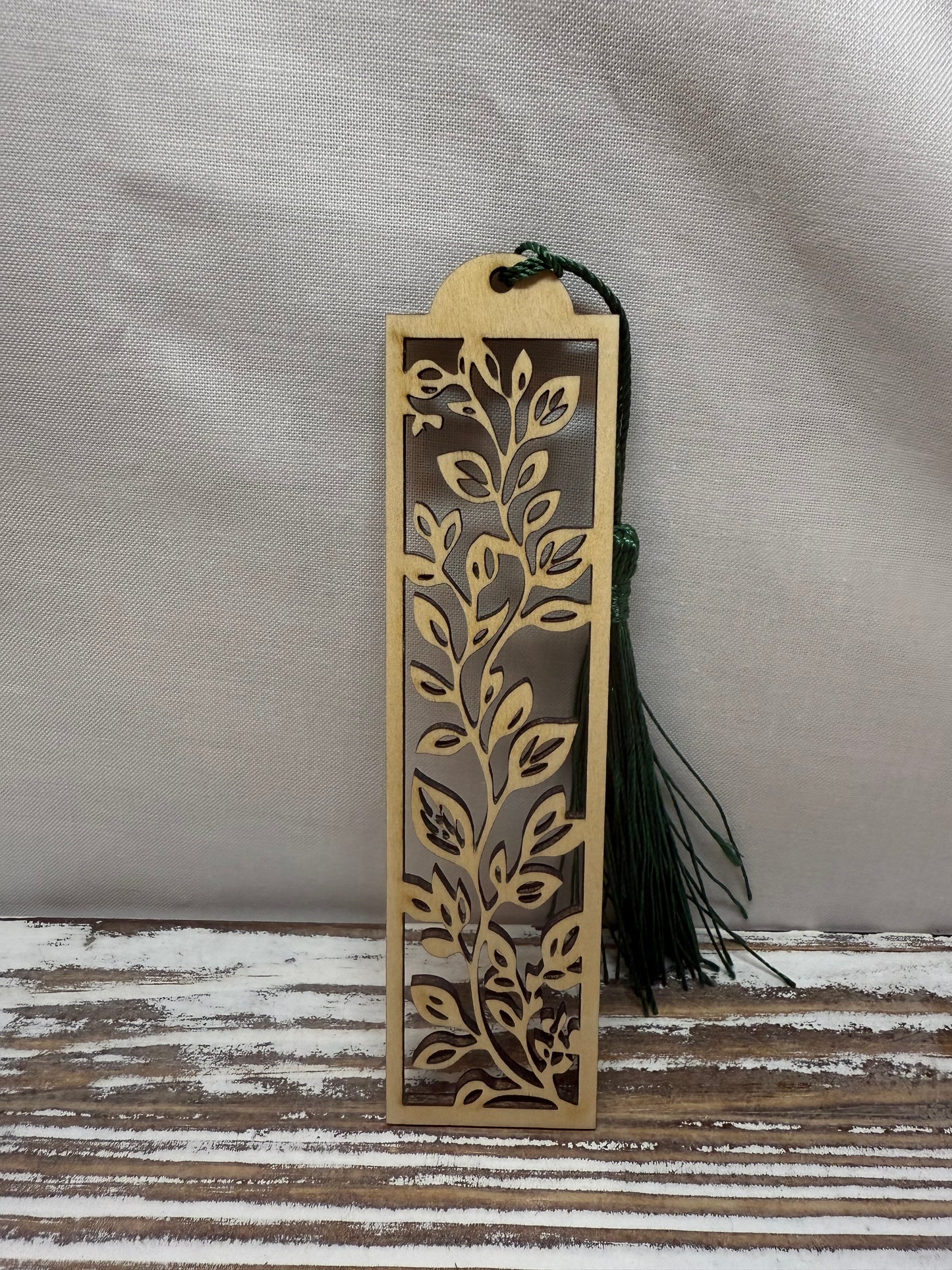 Floral Theme - Laser Engraved Wood Bookmarks
