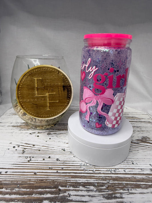 Girly Girl Snow Globe Tumbler