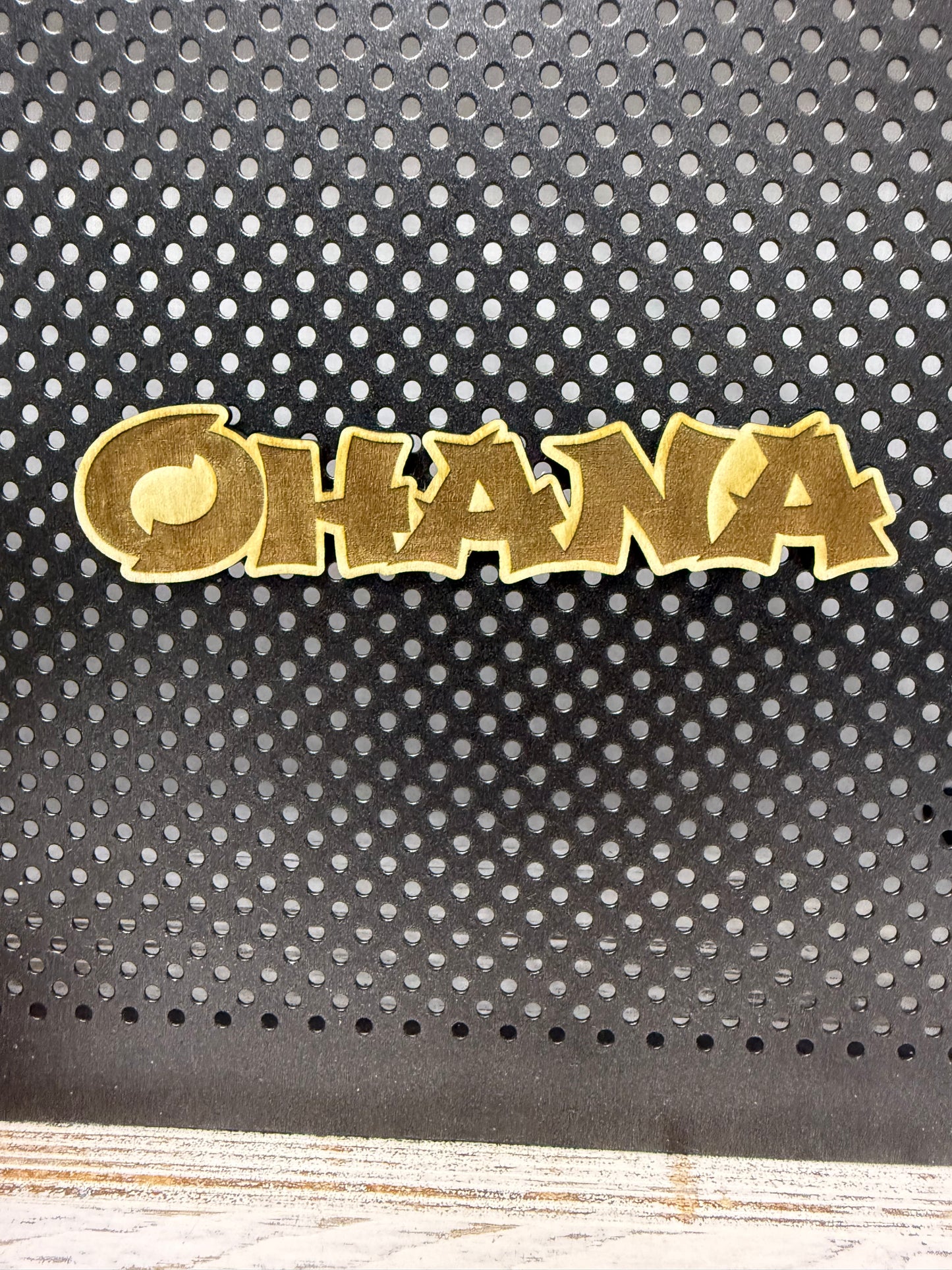 Ohana Laser Engraved Wood Magnet