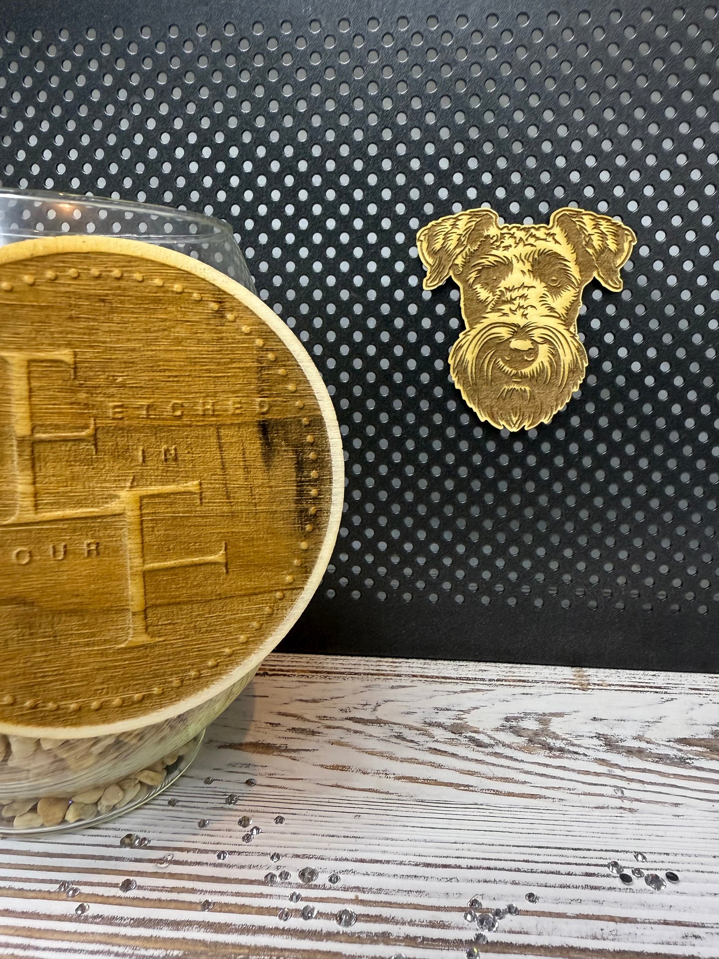 Airedale Terrier - Dog Laser Engraved Wood Magnet