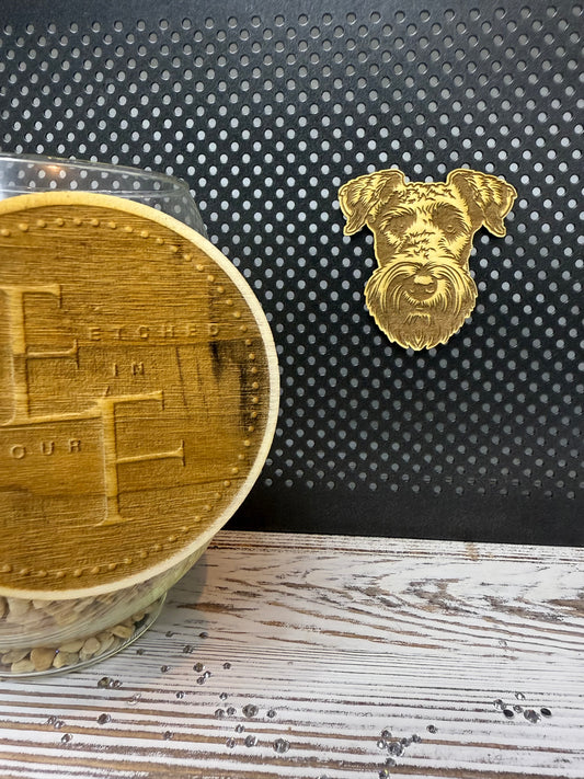 Airedale Terrier - Dog Laser Engraved Wood Magnet
