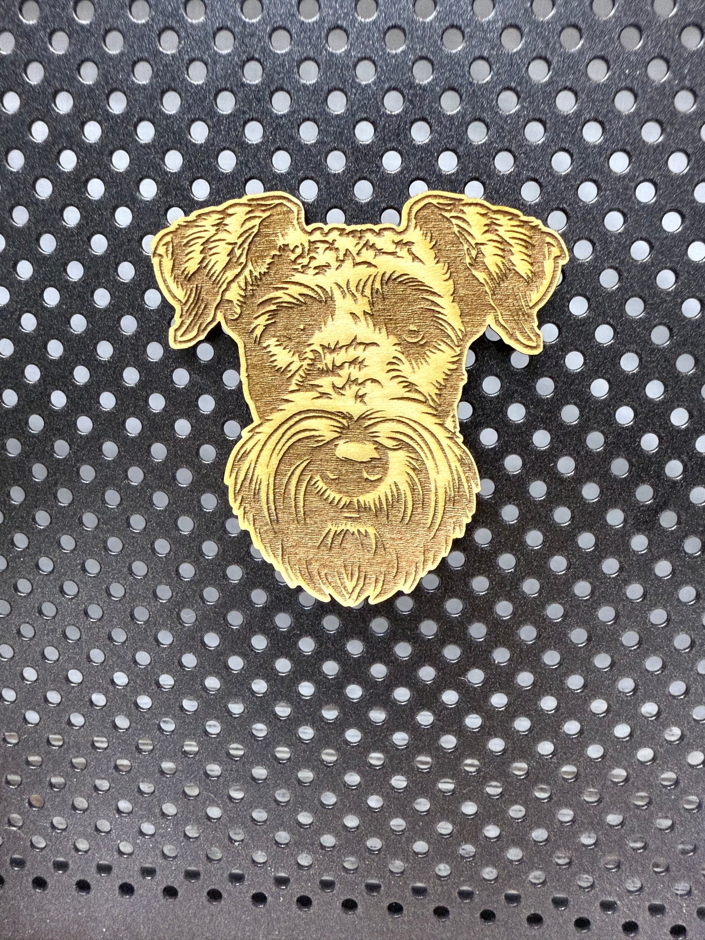 Airedale Terrier - Dog Laser Engraved Wood Magnet