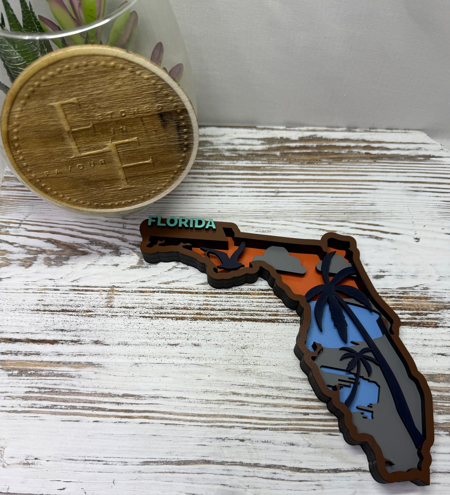 Florida Layered Wood Display