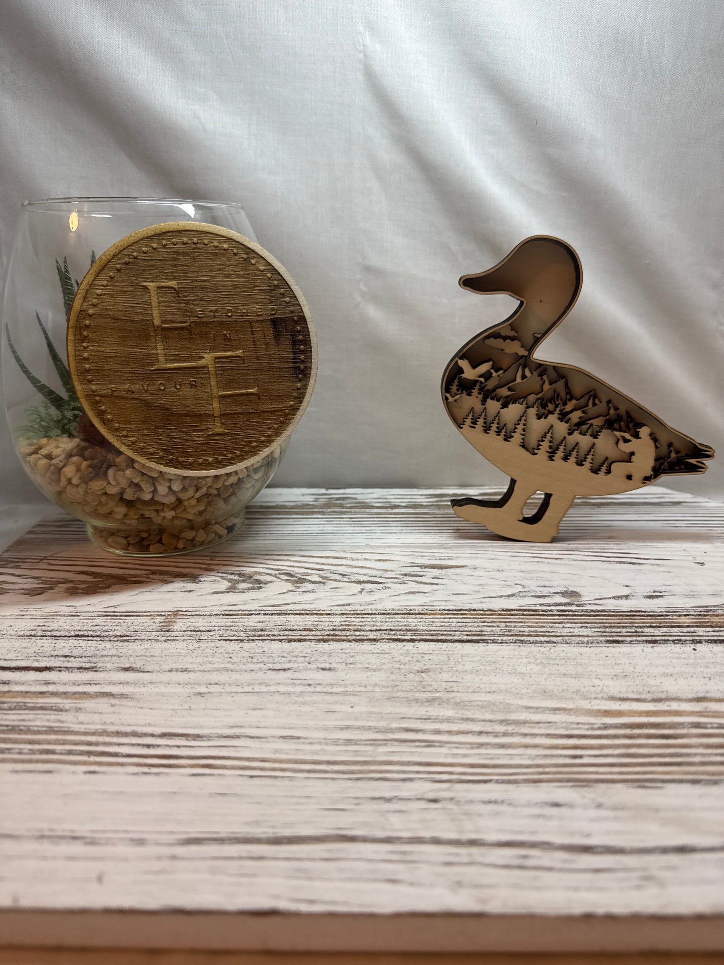 Duck Multilayer Laser Cut Home Decor