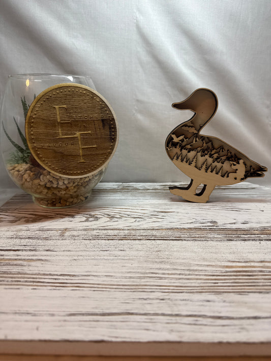 Duck Multilayer Laser Cut Home Decor