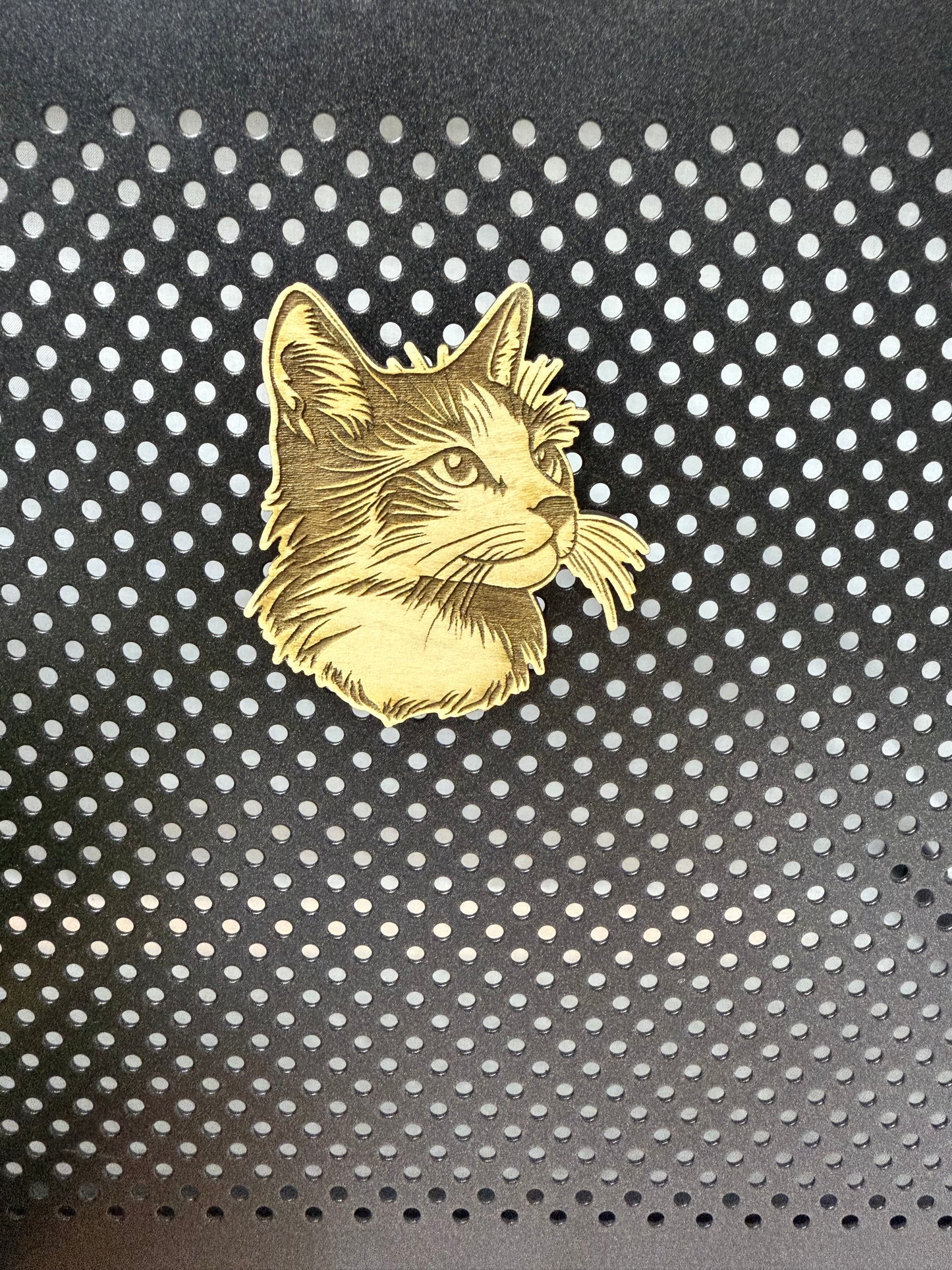 American Curl- Cat Laser Engraved Wood Magnet