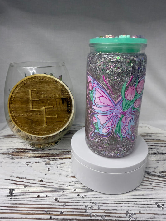 Butterfly Snow Globe Tumbler