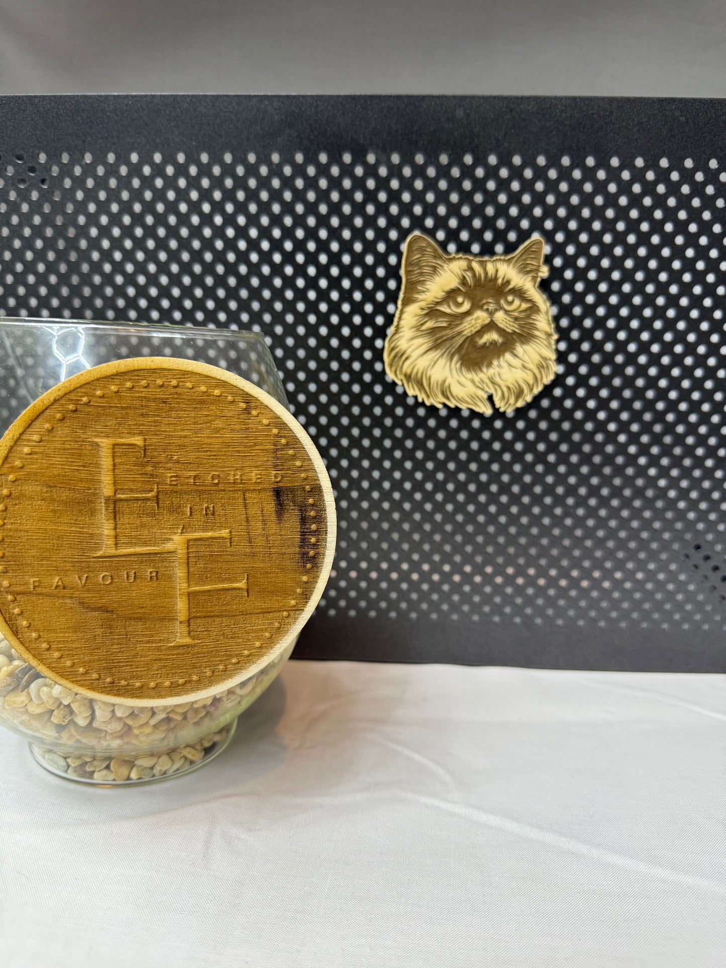Persian - Cat Laser Engraved Wood Magnet