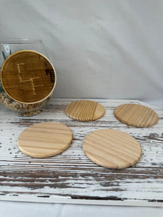 Custom Engraved Wood Coaster