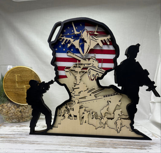 United We Stand Laser Cut Home Decor