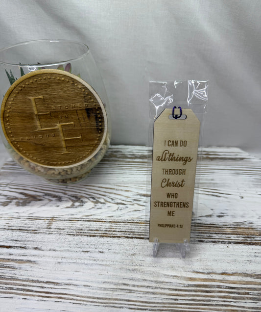 Philippians 4:13 Bookmark - Laser Engraved