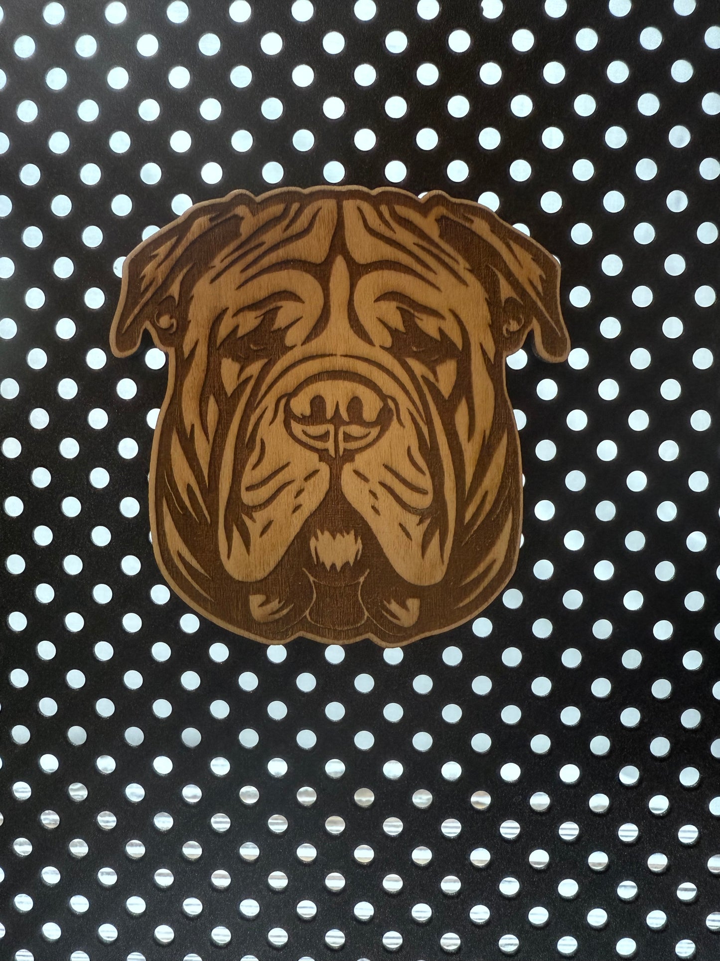 Chinese Shar-pei -Dog Laser Engraved Wood Magnet