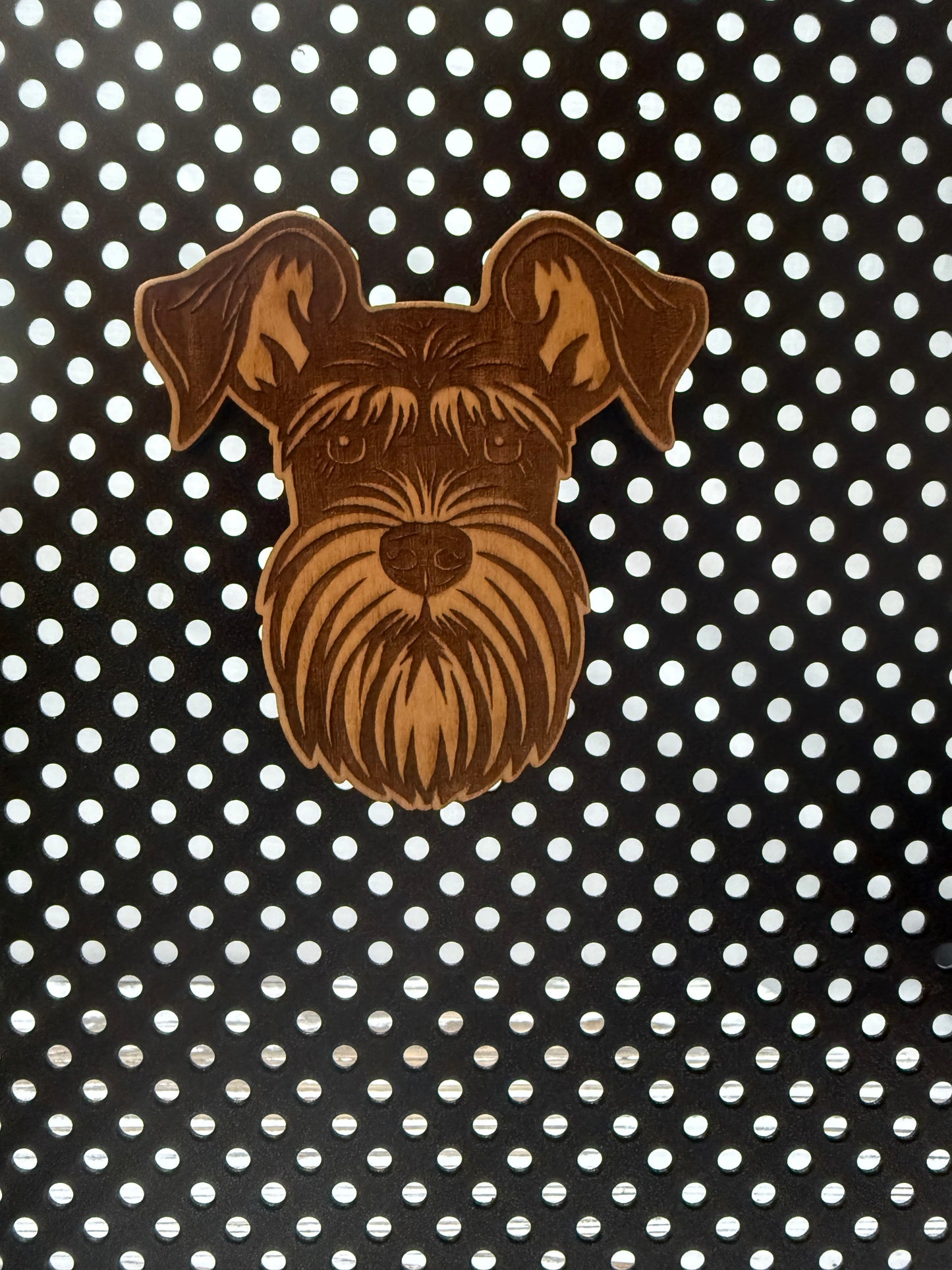 Standard Schnauzer -Dog Laser Engraved Wood Magnet