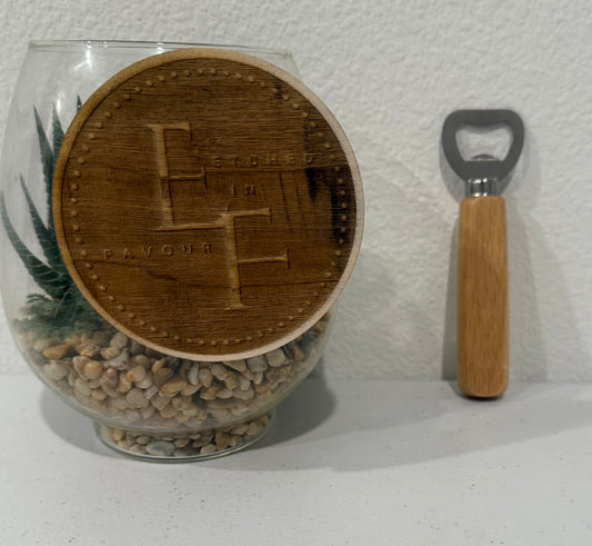 Custom Wood Bottle Opener