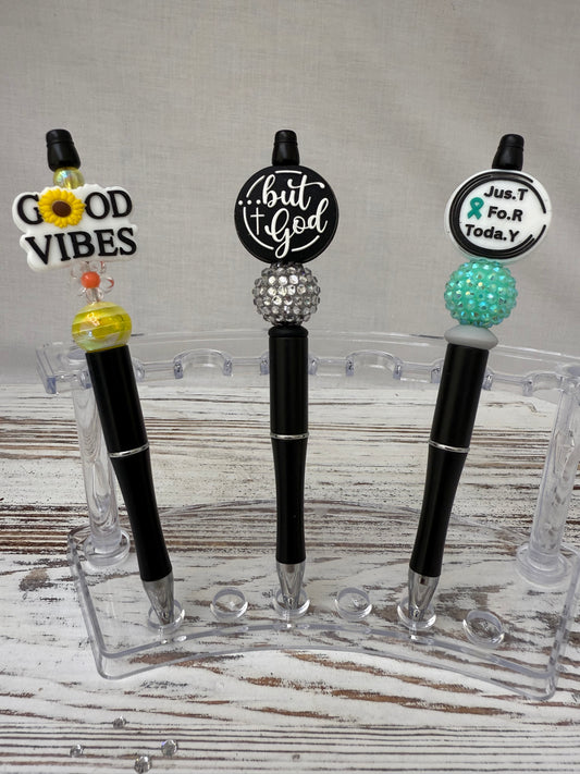 Positivity- Beaded Pens